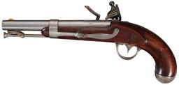 Robert Johnson U.S. Contract Model 1836 Flintlock Pistol