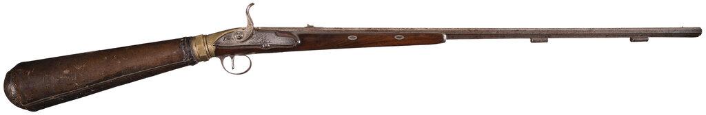 Engraved Stock Reservoir Air Gun by Edward Bate of London