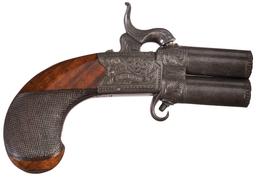 Cased Pair of William & John Rigby Turnover Pocket Pistols