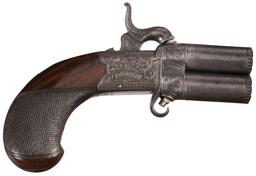 Cased Pair of William & John Rigby Turnover Pocket Pistols