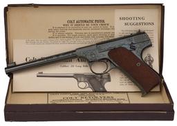 Pre-WWII Factory Engraved Colt Woodsman Target Pistol