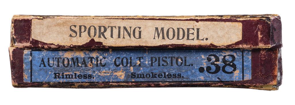 Colt Model 1902 Sporting Pistol with Rare Picture Box