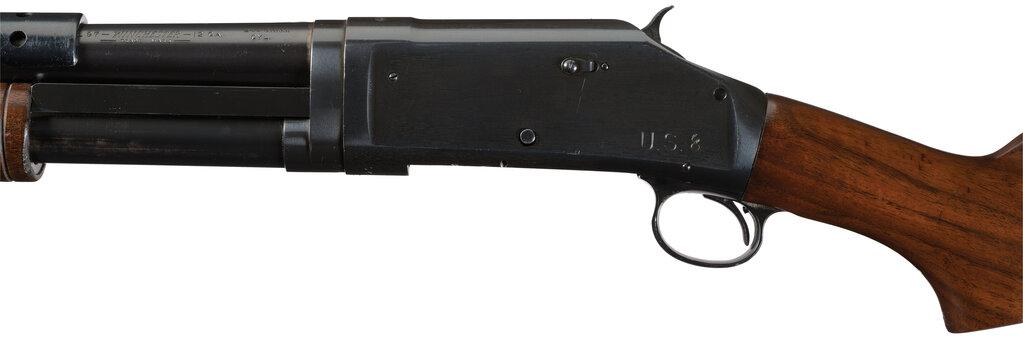 WWII U.S. Winchester 97 Slide Action Trench Shotgun