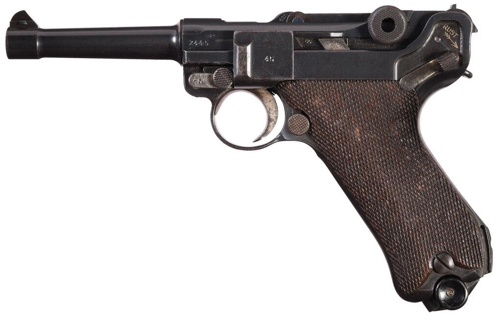 Dutch Navy Contract Mauser Banner "1939" Dated Luger Pistol