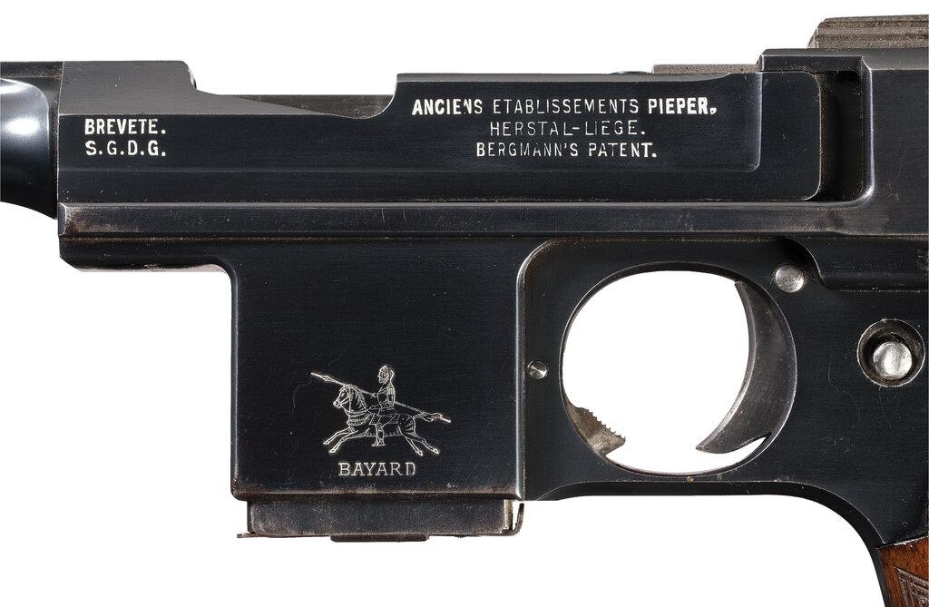 Pieper-Bergmann Model 1908 Semi-Automatic Pistol