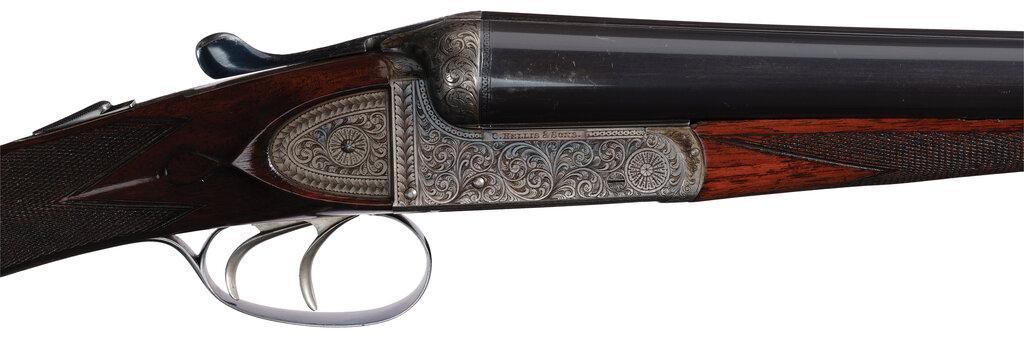 Pair of Charles Hellis & Sons Boxlock Double Barrel Shotguns