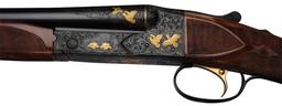 Angelo Bee Engraved Winchester 20 Gauge Model 21 Shotgun