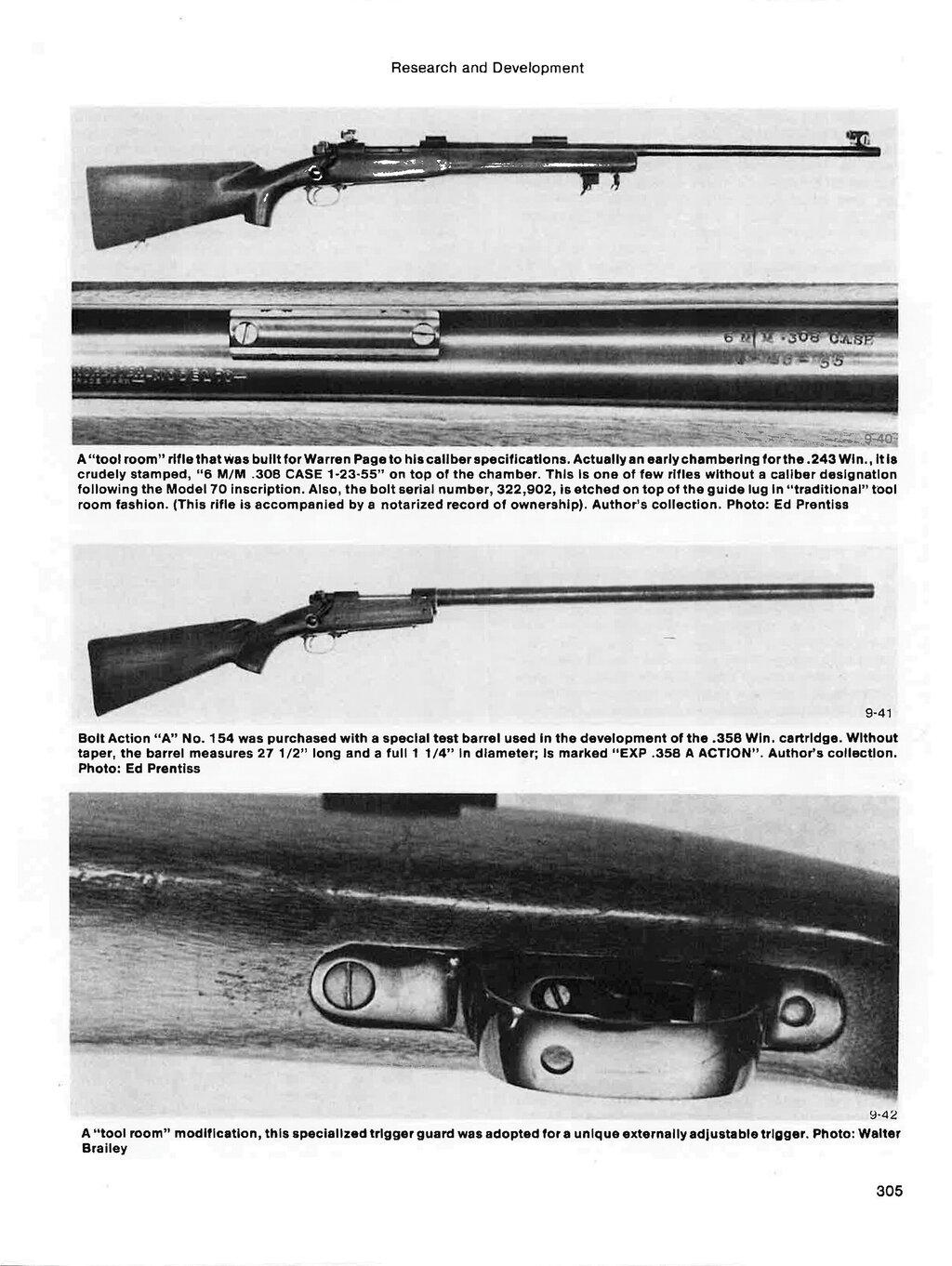 Winchester Model 70 Rifle Chambered for "6 M/M .308 CASE"