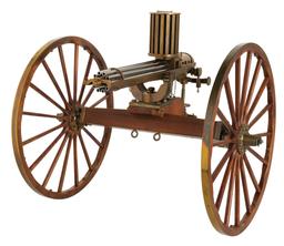 Furr/Kuhni Miniature Model 1874 Gatling Gun and Carriage