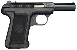 Savage Model 1907 Pistol Inscribed to Showman Pawnee Bill