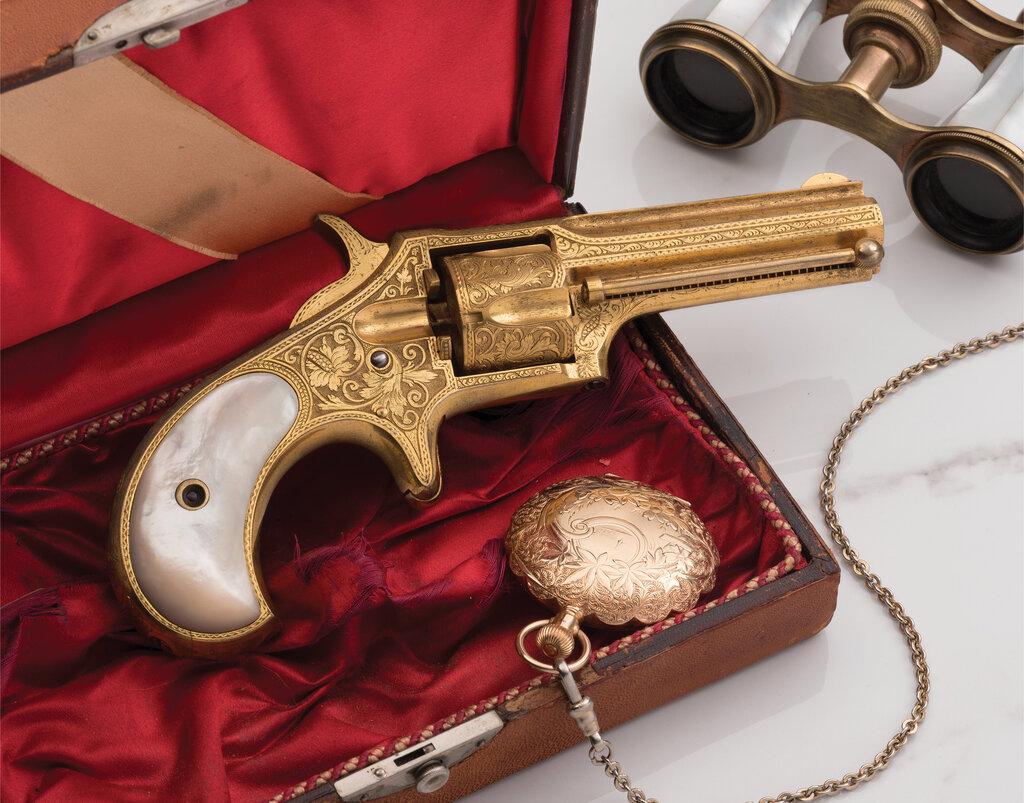 Engraved Gold Remington-Smoot New Model No. 2 Revolver