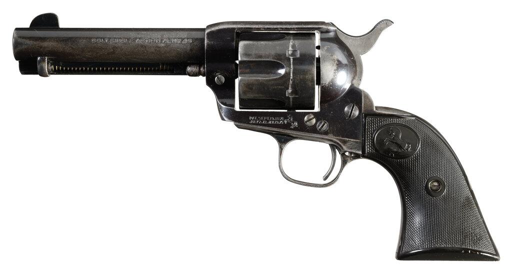 Colt Single Action Army Revolver in .45 ACP with WWII History