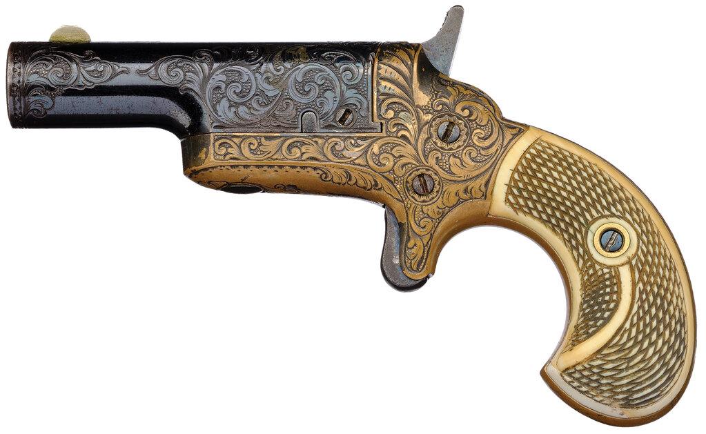 Factory Engraved Colt Third Model "Thuer" Derringer Pistol