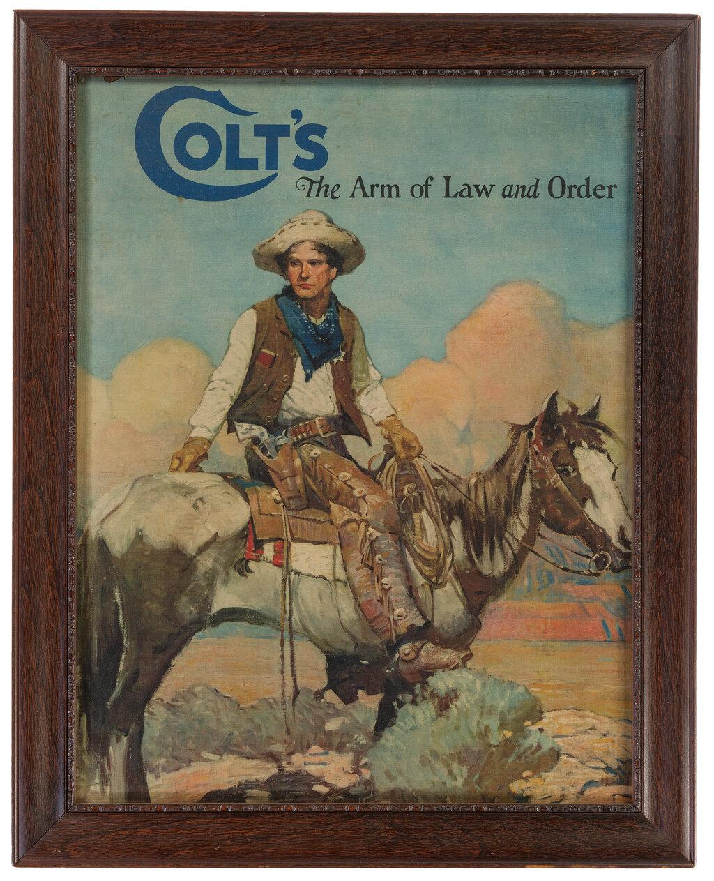 Framed Colt "Patches" Advertising Print