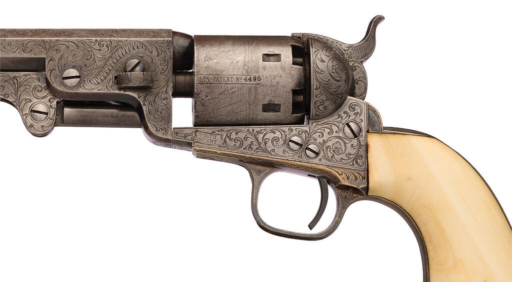 Pair of Factory Engraved Colt Model 1851 Navy Revolvers