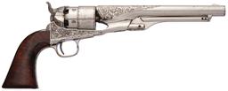 Colt Model 1860 Army Revolver with Heavy Leaf Scroll Engraving