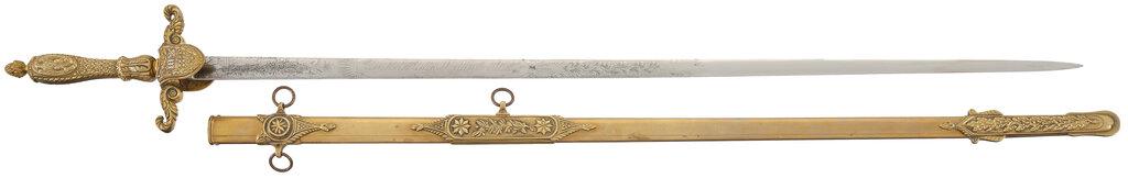 Civil War Presentation U.S. Model 1840 Medical Staff Sword