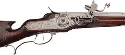 Engraved and Wire Inlaid Smoothbore Wheellock Sporting Gun