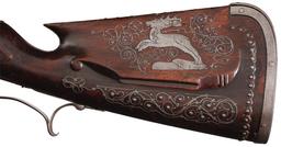 Engraved and Wire Inlaid Smoothbore Wheellock Sporting Gun