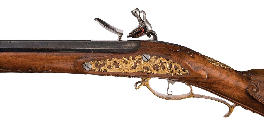 Pair of J.J. Behr Enclosed Lock Flintlock Sporting Guns