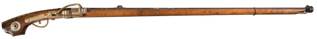 Silver Inlaid Japanese Tanegashima Matchlock Arquebus