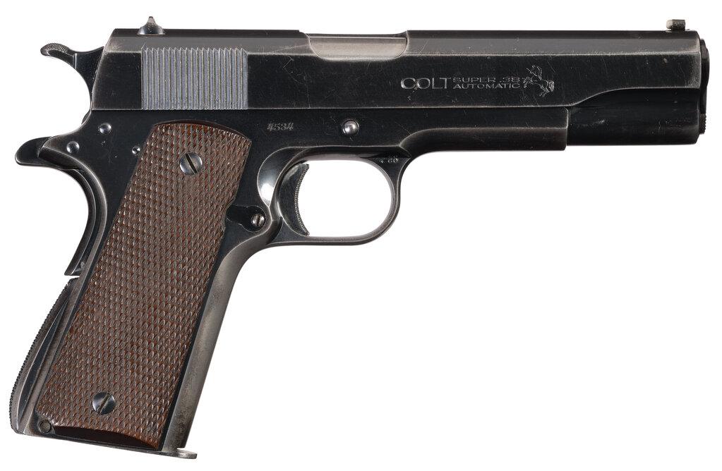 First Year Production Colt .38 Super Semi-Automatic Pistol