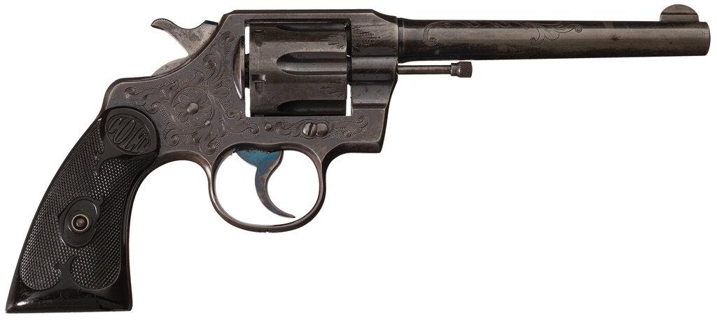 Factory Engraved Colt Army Special Double Action Revolver