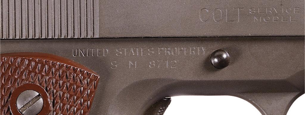 WWII "W.B." Inspected Colt Service Model Ace Pistol