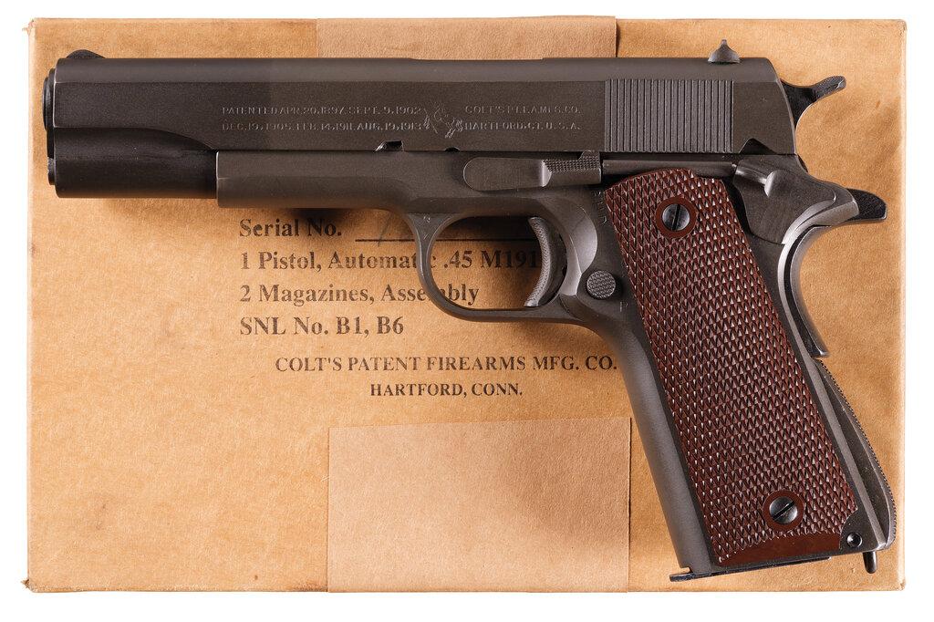 World War II U.S. Colt Model 1911A1 Semi-Automatic Pistol