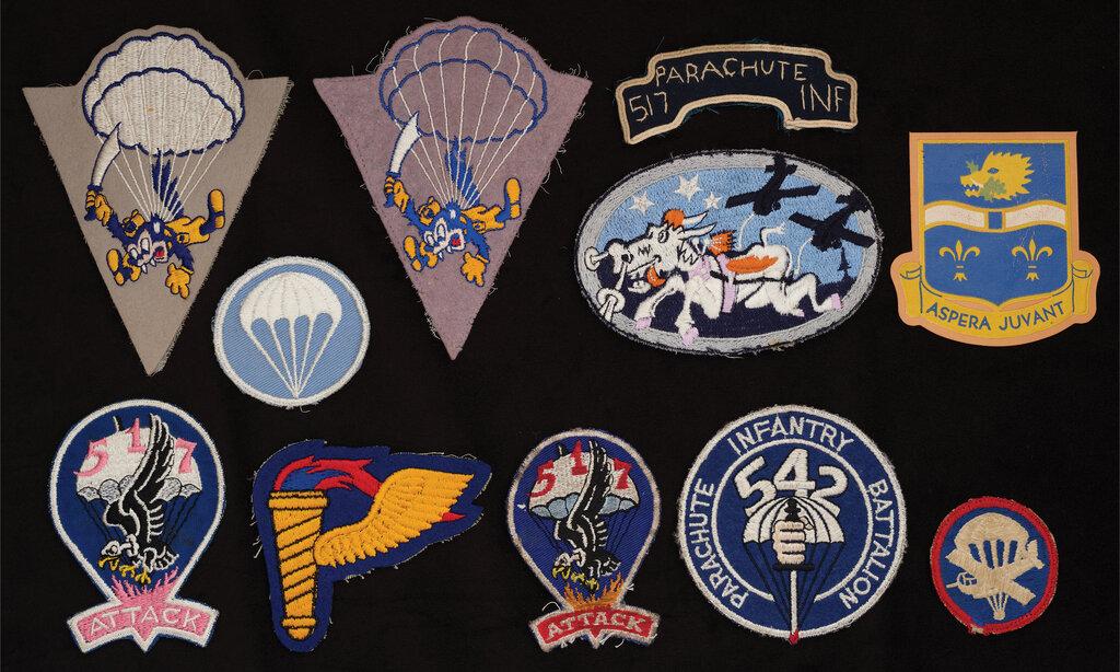 Grouping of American World War II Airborne Patches and Badges