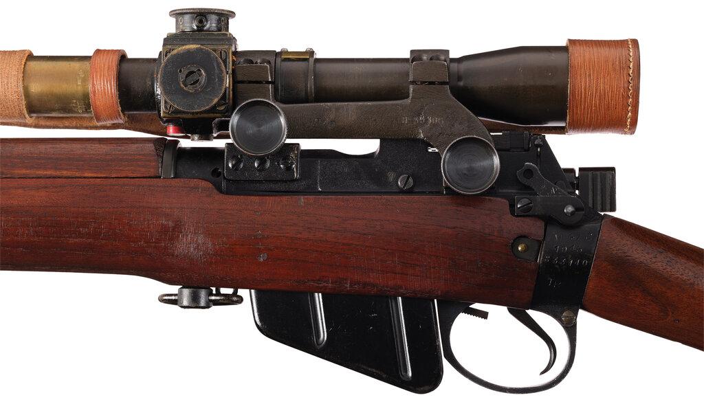 BSA Shirley No.4 Mk I (T) Sniper Rifle with Scope and Case