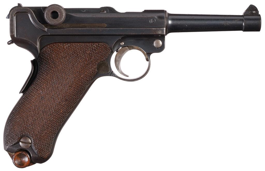 Dutch Contract DWM 1906 Luger Semi-Automatic Pistol