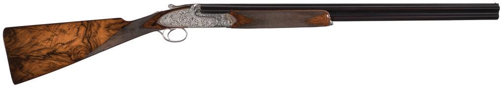 S. Panteghini Engraved S. Lucchini Sidelock Over/Under Shotgun