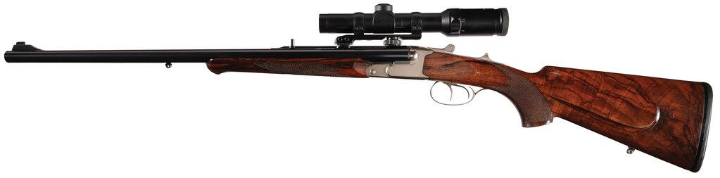 Krieghoff Classic Double Rifle 4 Barrel Set with 3 German Scopes