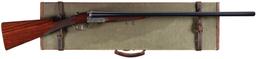 Engraved Webley & Scott Boxlock Double Barrel Shotgun with Case