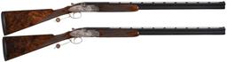 Pair of Engraved C.S.M.C. A-10 American Deluxe Shotguns