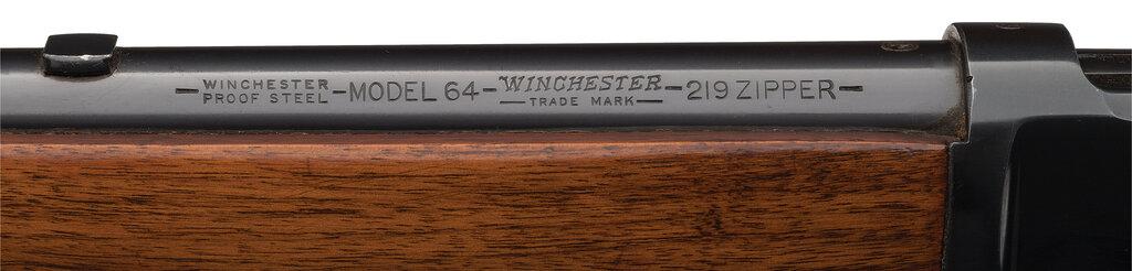 Winchester Model 64 Lever Action Rifle in .219 Zipper