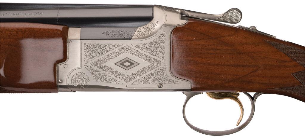 Factory Engraved Winchester Model 101 Diamond Grade Trap Shotgun