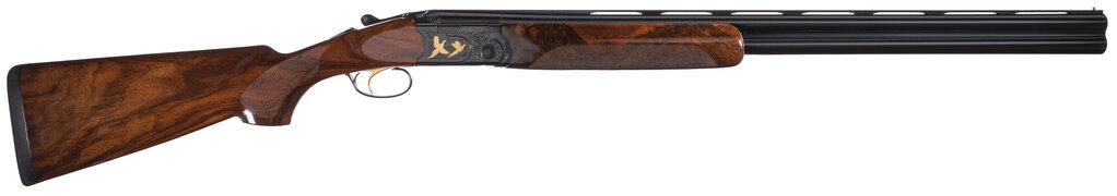 Engraved and Inlaid Beretta 687 Silver Pigeon IV Shotgun