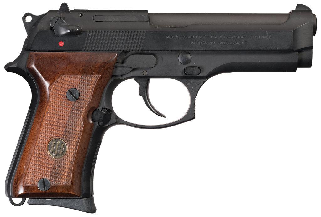 Jerry Lewis Owned Beretta Model 92 FS Compact Pistol with Box