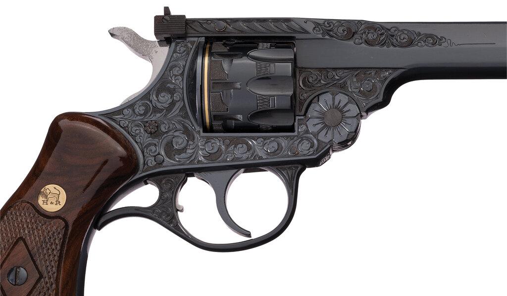 Engraved Harrington & Richardson Sportsman Revolver