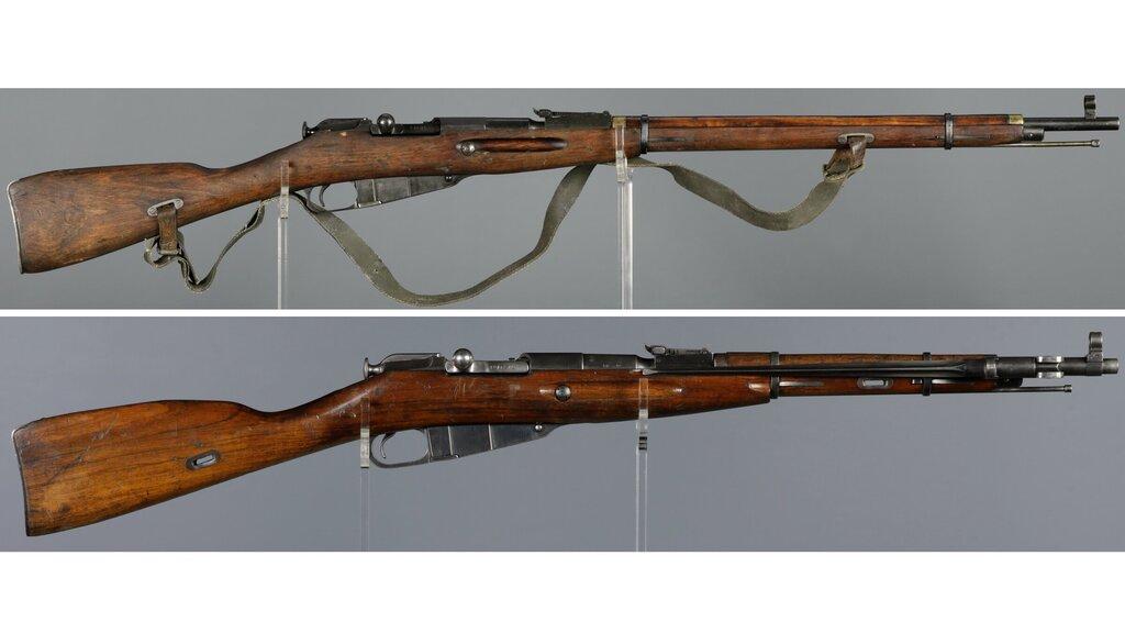 Two Mosin-Nagant Bolt Action Rifles