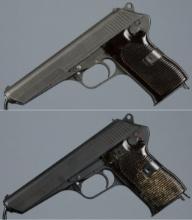 Two CZ Model 52 Semi-Automatic Pistols