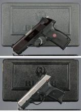 Two Ruger Semi-Automatic Pistols with Cases