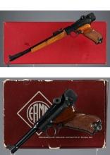 Two Erma Werke Luger Semi-Automatic Rimfire Pistols with Boxes