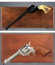 Two Cased Colt Frontier Scout Single Action Revolvers