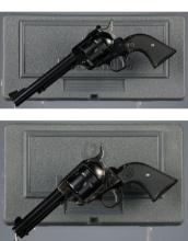 Two Ruger Single Action Revolvers with Cases