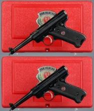 Two Ruger Mk II 50th Anniversary Semi-Automatic Pistols