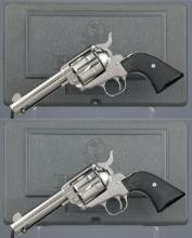 Consecutive Pair of Ruger New Vaquero Single Action Revolvers