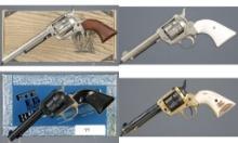 Four Single Action Rimfire Revolvers